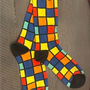 Colorful Checkered Men's Socks